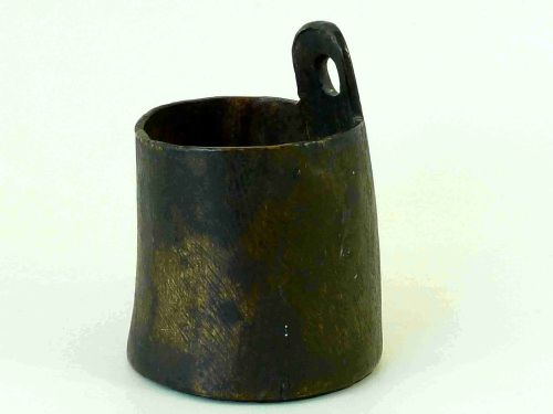 IRISH HORN PIGGIN OAK TREEN DRINKING CUP MUG - ADDITIONAL PHOTO 1