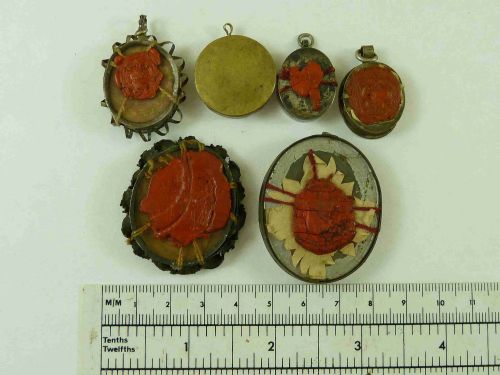 SACRED CATHOLIC RELIQUARY THECA HOLY RELIC FAITH SIX - ADDITIONAL PHOTO 1