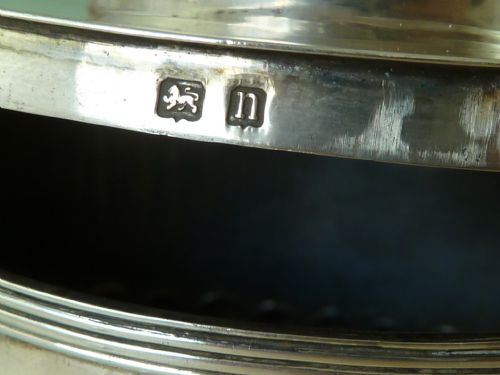 STERLING SILVER TEA CADDY FITTED CADDY SPOON HALLMARKED 1912 GEORGE UNITE - ADDITIONAL PHOTO 6