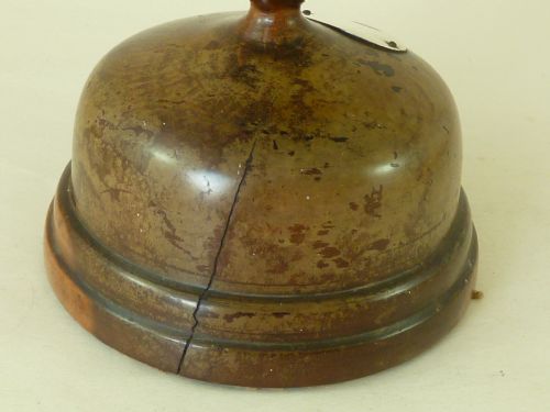 TURNED LIGNUM VITAE TABLE SALT BOWL STEM CUP TREEN SILVER ANTIQUE - ADDITIONAL PHOTO 3