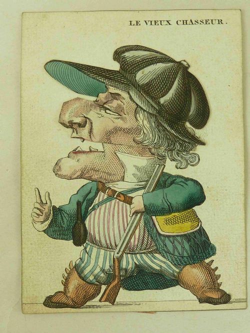 CARTES MIMIQUES FRENCH NOVELTY ANIMATED CARD GAME TOY CARICATURE ANTIQUE - ADDITIONAL PHOTO 3