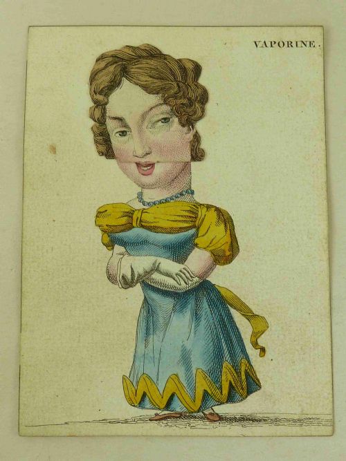 CARTES MIMIQUES FRENCH NOVELTY ANIMATED CARD GAME TOY CARICATURE ANTIQUE - ADDITIONAL PHOTO 4