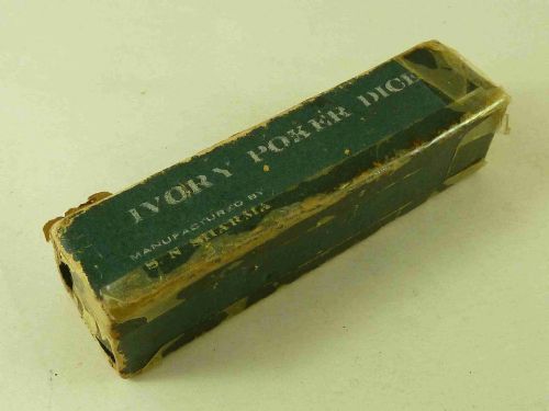 IVORY POKER DICE SHARMA BOXED SCRIMSHAW - ADDITIONAL PHOTO 4