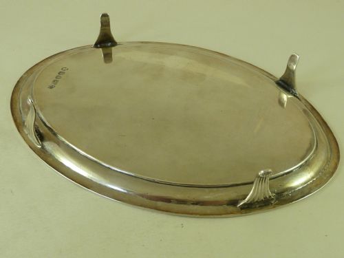 1794 PETER ANN BATEMAN HALLMARKED GEORGIAN SILVER TEAPOT STAND CARD TRAY - ADDITIONAL PHOTO 4