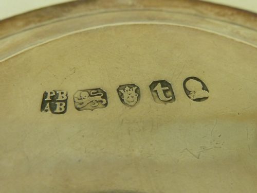 1794 PETER ANN BATEMAN HALLMARKED GEORGIAN SILVER TEAPOT STAND CARD TRAY - ADDITIONAL PHOTO 5