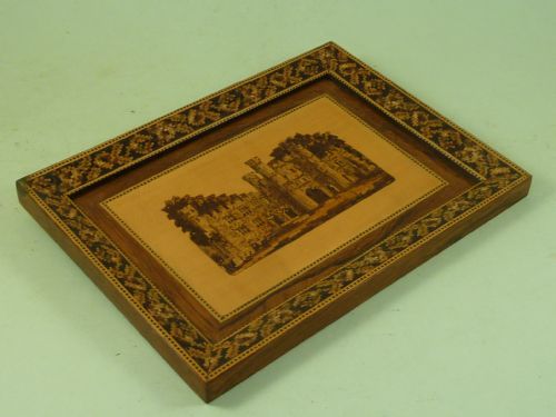 ERIDGE CASTLE TUNBRIDGE WARE WOOD MOSAIC PICTURE FRAME VICTORIAN ANTIQUE - ADDITIONAL PHOTO 8