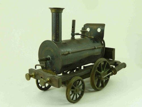fig 1. Toy Live Steam Engine Locomotive Train Brass Birmingham Dribbler Piddler Stevens Model Dockyard 1880