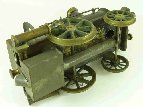 fig 4. Toy Live Steam Engine Locomotive Train Brass Birmingham Dribbler Piddler Stevens Model Dockyard 1880
