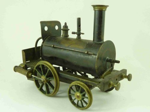 fig 6. Toy Live Steam Engine Locomotive Train Brass Birmingham Dribbler Piddler Stevens Model Dockyard 1880