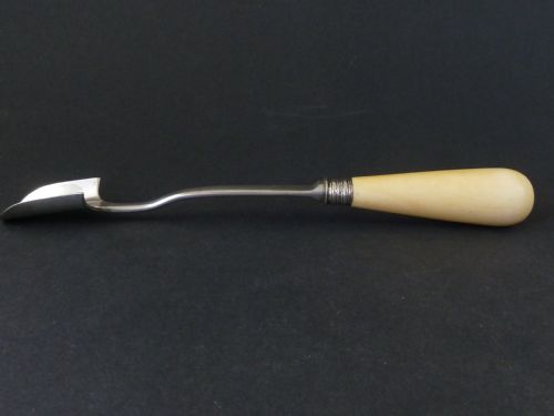 VICTORIAN SILVER PLATE AND IVORY STILTON CHEESE SCOOP THOMAS WILKINSON - ADDITIONAL PHOTO 4