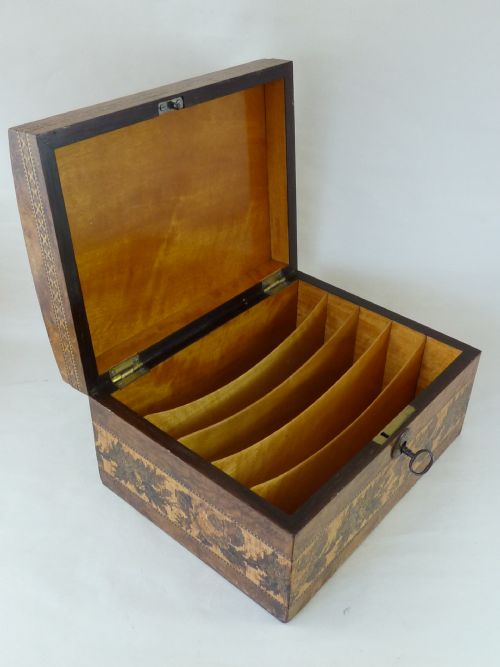 TUNBRIDGE WARE SHAKESPEARES BIRTHPLACE STATIONARY BOX G WISE MAKERS LABEL ENGLISH - ADDITIONAL PHOTO 9