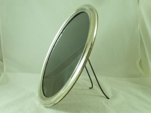 LARGE 1920 HALLMARKED ENGLISH SILVER PHOTO FRAME REVERSIBLE LANDSCAPE OR PORTRAIT OVAL - ADDITIONAL PHOTO 1