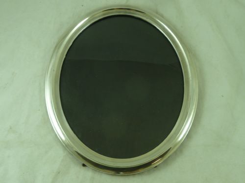 LARGE 1920 HALLMARKED ENGLISH SILVER PHOTO FRAME REVERSIBLE LANDSCAPE OR PORTRAIT OVAL - ADDITIONAL PHOTO 3