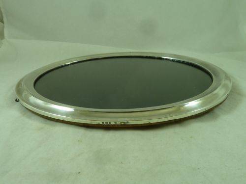 LARGE 1920 HALLMARKED ENGLISH SILVER PHOTO FRAME REVERSIBLE LANDSCAPE OR PORTRAIT OVAL - ADDITIONAL PHOTO 4