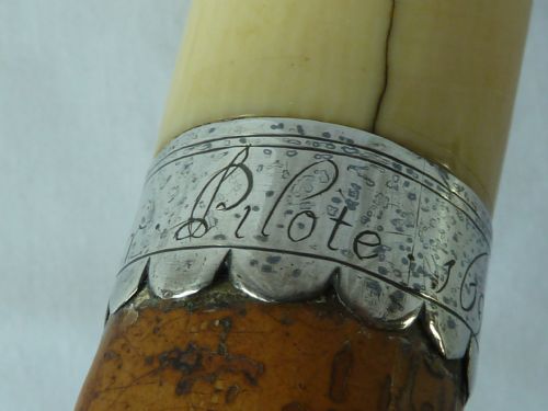 1698 TURNED IVORY MALACCA WALKING STICK ENGLISH CANE SILVER DATED PETER PILOTE - ADDITIONAL PHOTO 5