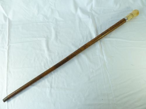 1698 TURNED IVORY MALACCA WALKING STICK ENGLISH CANE SILVER DATED PETER PILOTE - ADDITIONAL PHOTO 8