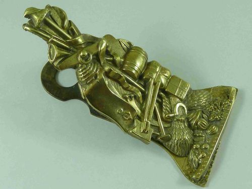 LARGE VICTORIAN AGRICULTURE BRASS LETTER CLIP 1845 WHITEHOUSE SON ANTIQUE - ADDITIONAL PHOTO 3