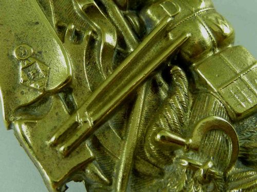 LARGE VICTORIAN AGRICULTURE BRASS LETTER CLIP 1845 WHITEHOUSE SON ANTIQUE - ADDITIONAL PHOTO 9