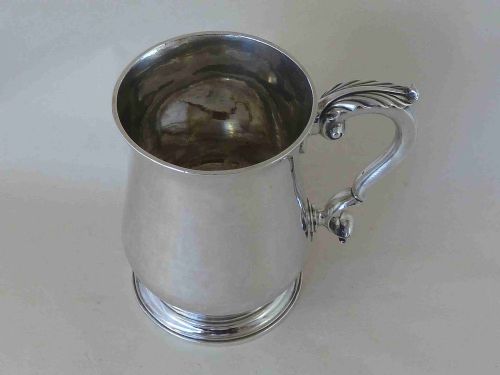 1766 GEORGIAN SILVER TANKARD MUG WILLIAM TUITE LONDON - ADDITIONAL PHOTO 1