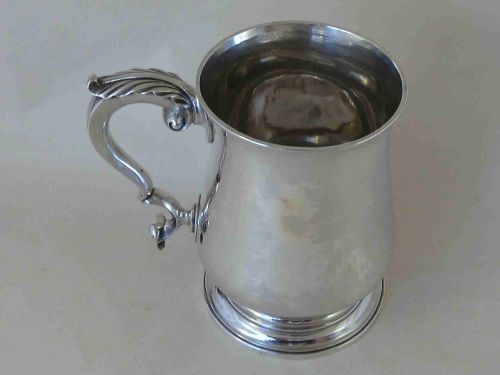 1766 GEORGIAN SILVER TANKARD MUG WILLIAM TUITE LONDON - ADDITIONAL PHOTO 2
