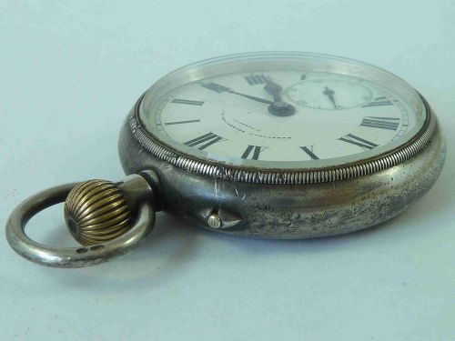 1909 BORGEL SCO PEERLESS CAL 63 SILVER POCKET WATCH STAUFFER IWC - ADDITIONAL PHOTO 3