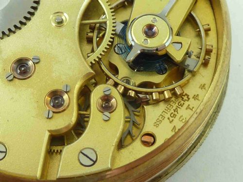 1909 BORGEL SCO PEERLESS CAL 63 SILVER POCKET WATCH STAUFFER IWC - ADDITIONAL PHOTO 7