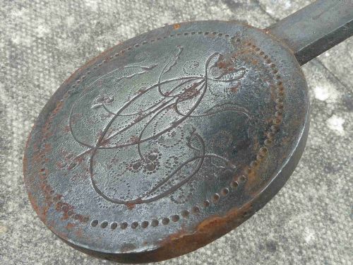 WAFER TONGS PRESS WROUGHT IRON LONG HANDLED COMMUNION BREAD - ADDITIONAL PHOTO 4