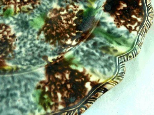 FINE WHIELDON TORTOISESHELL GREY WARE CREAMWARE POTTERY PLATE 1760 - ADDITIONAL PHOTO 2