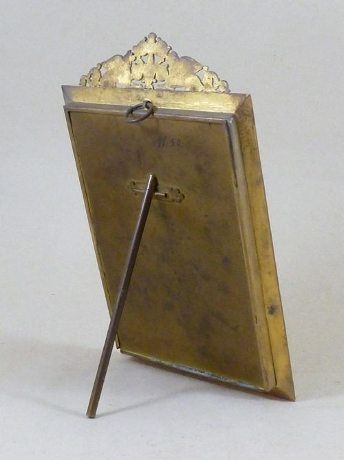 EMPIRE STYLE ORMOLU PHOTO FRAME GILT BRONZE BRASS FRENCH - ADDITIONAL PHOTO 1