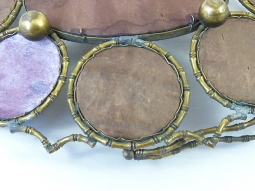 FRENCH SOUVENIR VERRE EGLOMISE SWING HANDLE BASKET GRAND TOUR - ADDITIONAL PHOTO 7