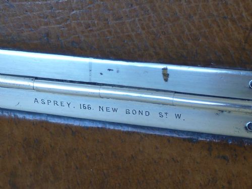 VICTORIAN ASPREY SILVER LEATHER CIGAR HUMIDOR TRAVEL CASE BOX CADDY - ADDITIONAL PHOTO 4