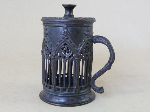 regency gothic revival folly wax jack bougie box bronze brass - CATEGORY: ANTIQUE METAL - DATED REGENCY