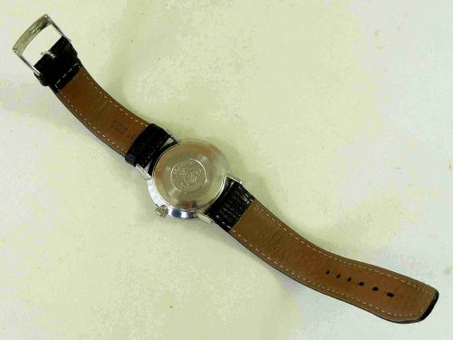fig 3. 1962 Omega Seamaster De Ville Manual Cross Hair Dial Stainless Steel Watch Boxed