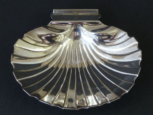 GEORGIAN BUTTER SHELL 1809 ENGLISH STERLING SILVER SCALLOP DISH - ADDITIONAL PHOTO 2