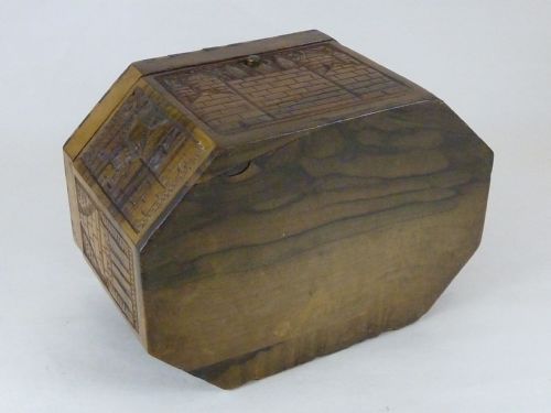 JERUSALEM OLIVEWOOD CARVED INLAID ETROG BOX JUDAICA SOUVENIR PALESTINE - ADDITIONAL PHOTO 6