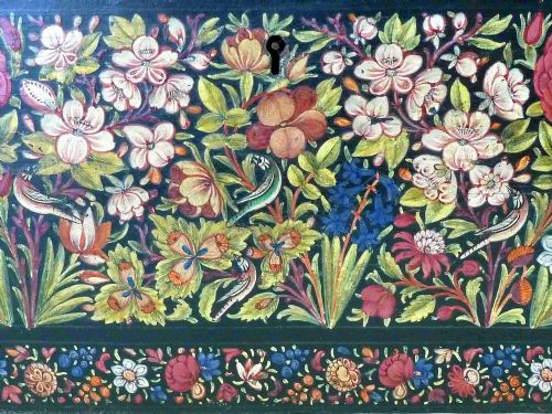 LACQUER BOX KASHMIRI WARE LACQUER INDIAN DECORATIVE MUGHAL PERSIA - ADDITIONAL PHOTO 3