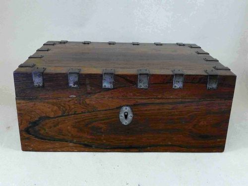 ROSEWOOD SEWING BOX SET CUT STEEL MOP THREAD WINDER SCISSORS TOOLS VICTORIAN - ADDITIONAL PHOTO 1