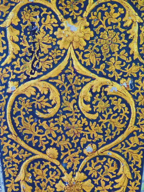 KASHMIRI LACQUER INDIAN DECORATIVE VASE MUGHAL - ADDITIONAL PHOTO 8