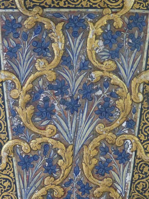 KASHMIRI LACQUER INDIAN DECORATIVE VASE MUGHAL - ADDITIONAL PHOTO 9