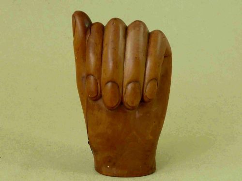 GEORGIAN BOXWOOD HAND FIST SNUFF BOX FOLK ART TREEN - ADDITIONAL PHOTO 3