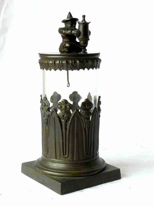 Döbereiner's Lamp Lighter Regency Chinoiserie Gothic Bronze Brass
