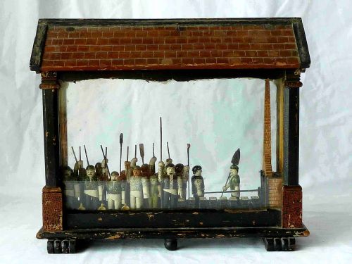 WELSH MODEL COPPER SMELTING FURNACE FOUNDRY WORKS DIORAMA FOLK ART VICTORIAN - ADDITIONAL PHOTO 1