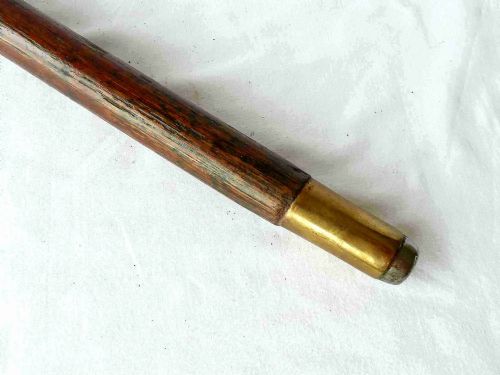 WALKING STICK CORKSCREW BRASS MECHANICAL GADGET CANE - ADDITIONAL PHOTO 3