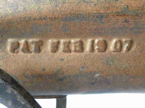 YOUNG AMERICA RAPID FIRE GUN CANNON CAST IRON TOY 1907 PATENT - ADDITIONAL PHOTO 4