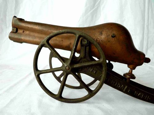 YOUNG AMERICA RAPID FIRE GUN CANNON CAST IRON TOY 1907 PATENT - ADDITIONAL PHOTO 9