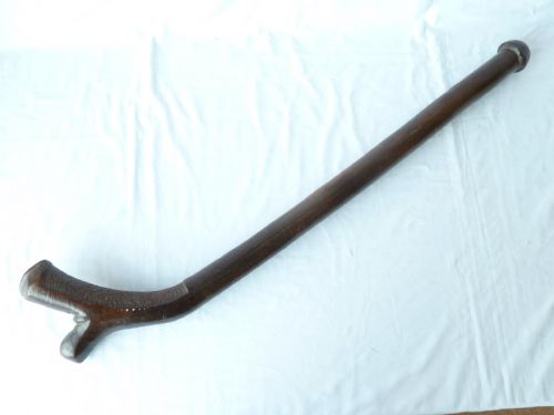 FIJI ISLAND OCEANIC TRIBAL GUN STOCK WAR CLUB GATAWAKA KIAKAVO CARVED HARDWOOD - ADDITIONAL PHOTO 10