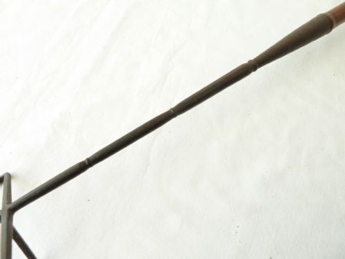 GEORGIAN WROUGHT IRON YEW WOOD TOASTING FORK FLESH - ADDITIONAL PHOTO 5