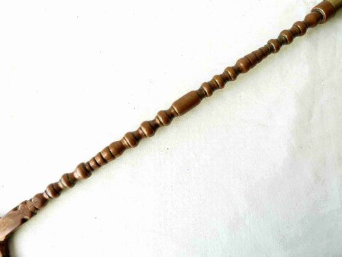 GEORGIAN WELSH COPPER MAHOGANY TOASTING FORK FLESH - ADDITIONAL PHOTO 3