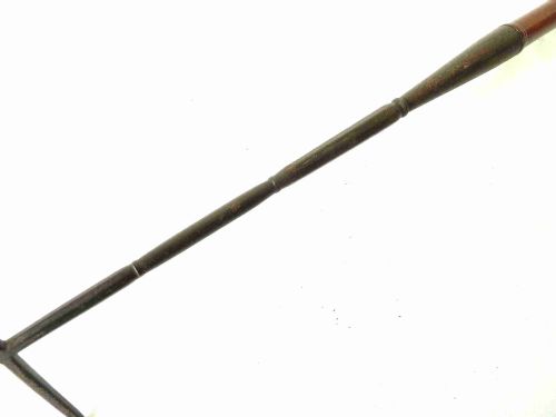 GEORGIAN WROUGHT IRON YEW WOOD TOASTING FORK FLESH - ADDITIONAL PHOTO 3