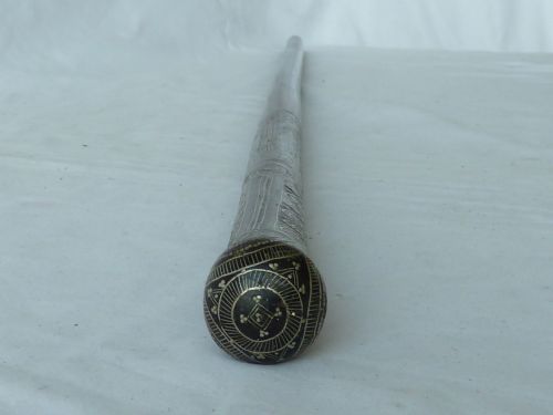 PIQUE HARDWOOD WALKING STICK CANE SILVER INLAY ASIA - ADDITIONAL PHOTO 8